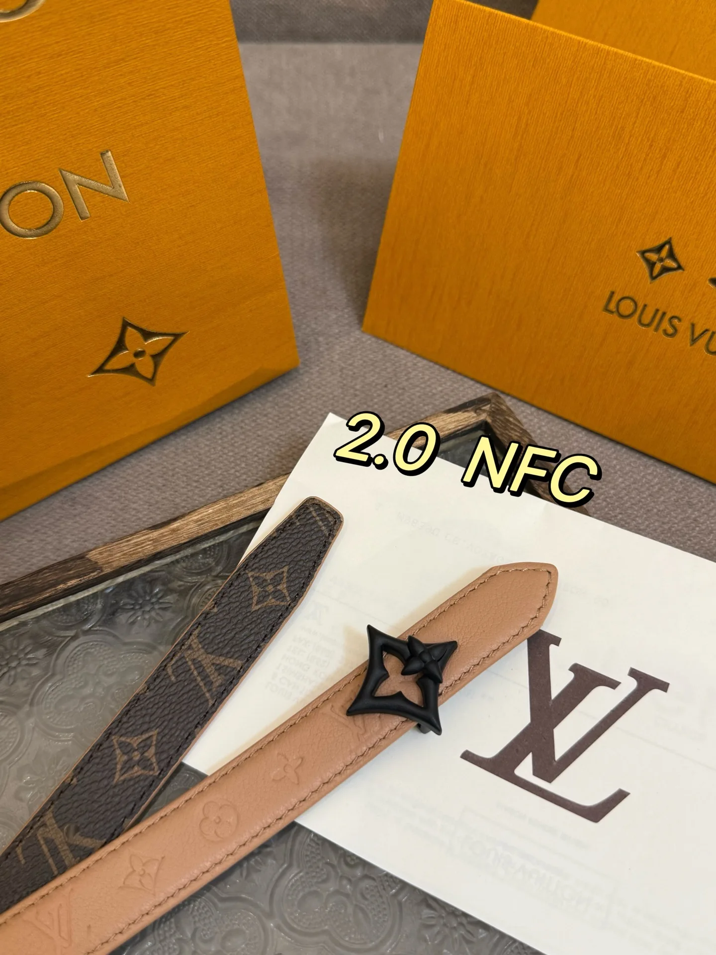 LVFlowergram 20mm Monogram Empreinte小牛皮 女士皮带 - 细节图 5