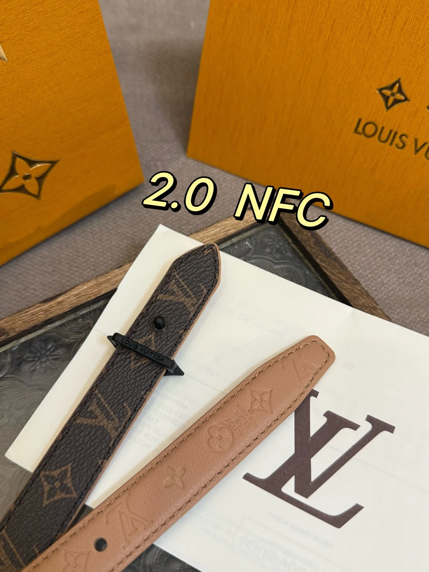 LVFlowergram 20mm Monogram Empreinte小牛皮 女士皮带 - 细节图 6