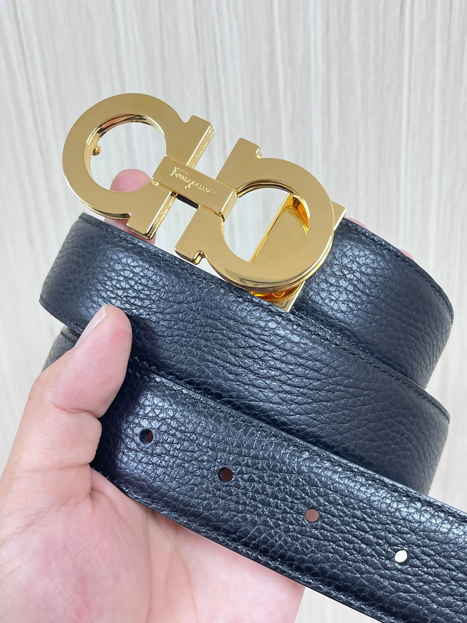 菲拉格慕宽度3.5cm 高级定制款男士皮带 双面穿戴