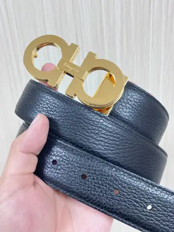 宽度3.5cm 高级定制款男士皮带 双面穿戴