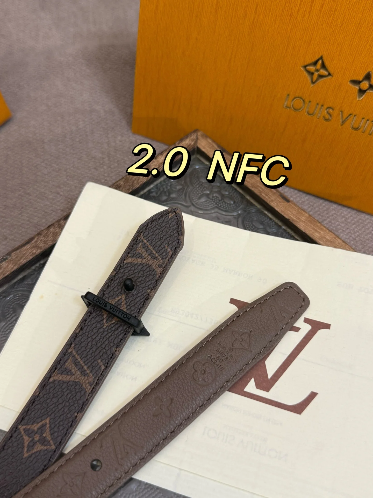 LVFlowergram 20mm Monogram Empreinte小牛皮 女士皮带 - 细节图 6