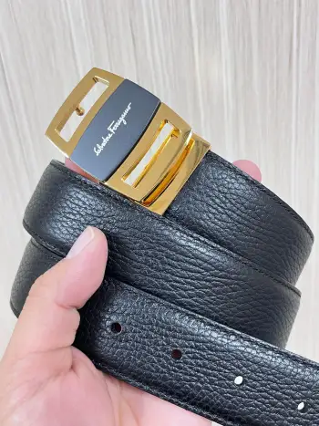 宽度3.5cm 高级定制款男士皮带 双面穿戴