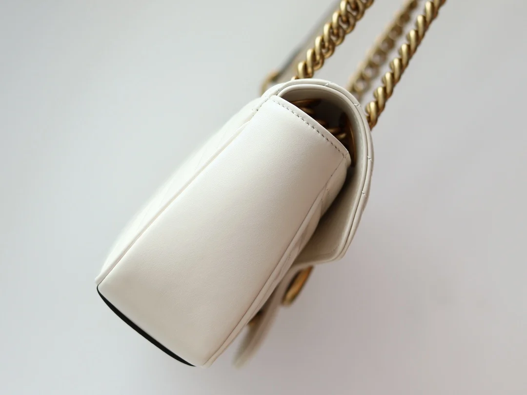 Gucci 446744 GG Marmont Chevron Chain Bag - Detail view 3
