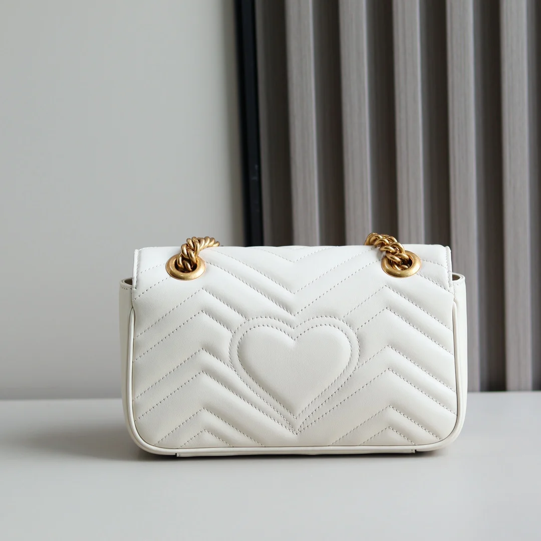 Gucci 446744 GG Marmont Chevron Chain Bag - Detail view 9