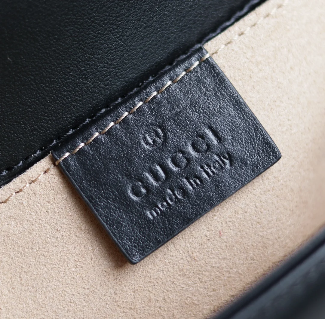 Gucci 446744 GG Marmont Chevron Chain Bag - Detail view 8