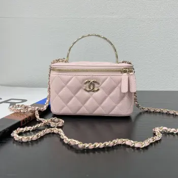 25s新品 球纹牛皮 钢制亮金五金 尺寸:17cmx9.5cmx8cm 型号:AP4590