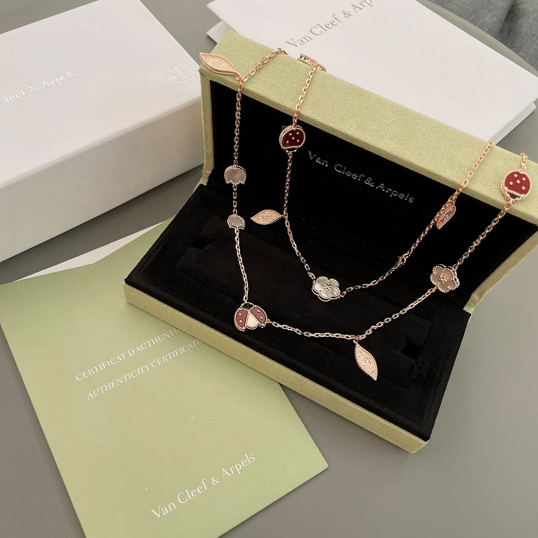 Van Cleef Arpels Sterling Silver Ladybug Sweater Necklace - Detail view 1
