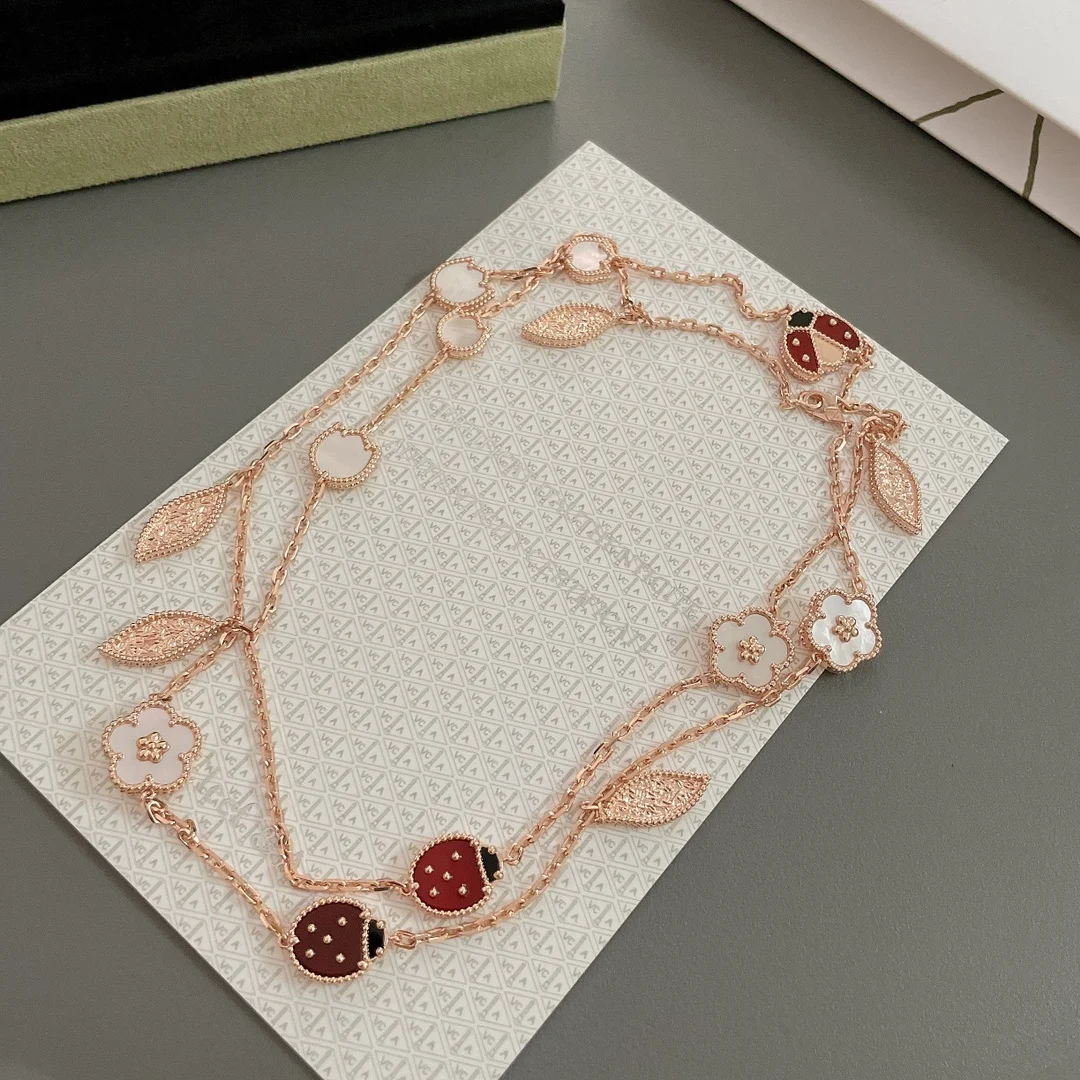 Van Cleef Arpels Sterling Silver Ladybug Sweater Necklace - Detail view 4