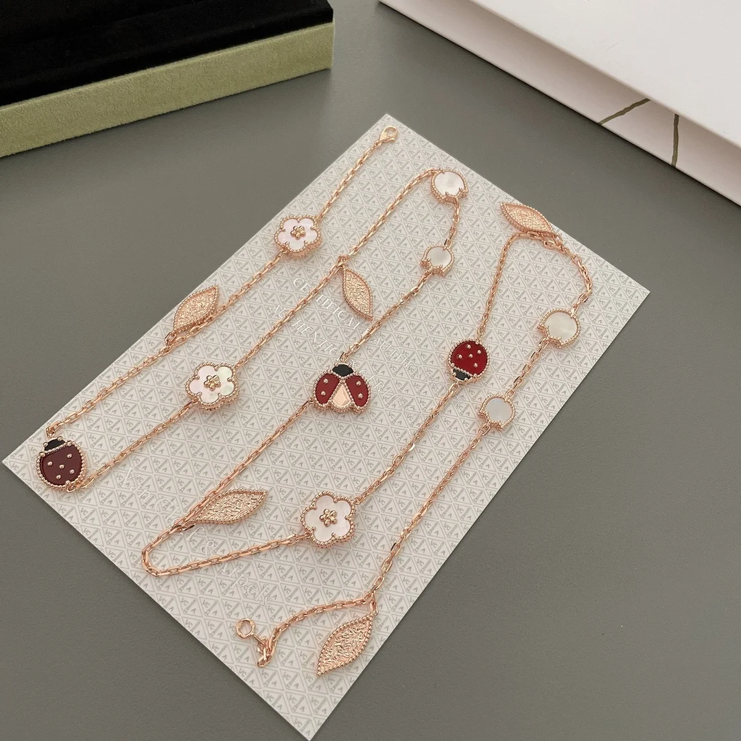 Van Cleef Arpels Sterling Silver Ladybug Sweater Necklace - Detail view 9