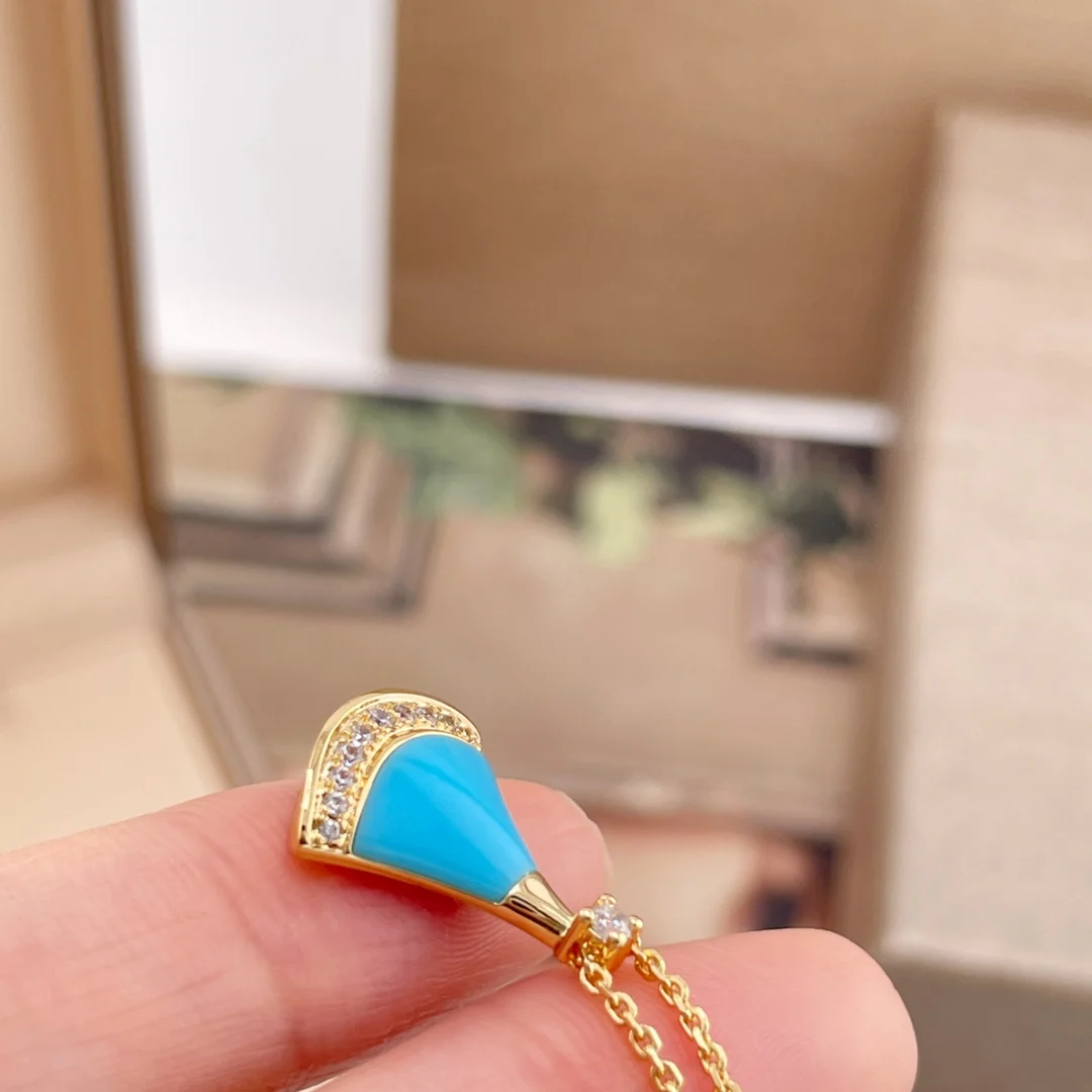Bvlgari Turquoise pendant necklace - Detail view 7