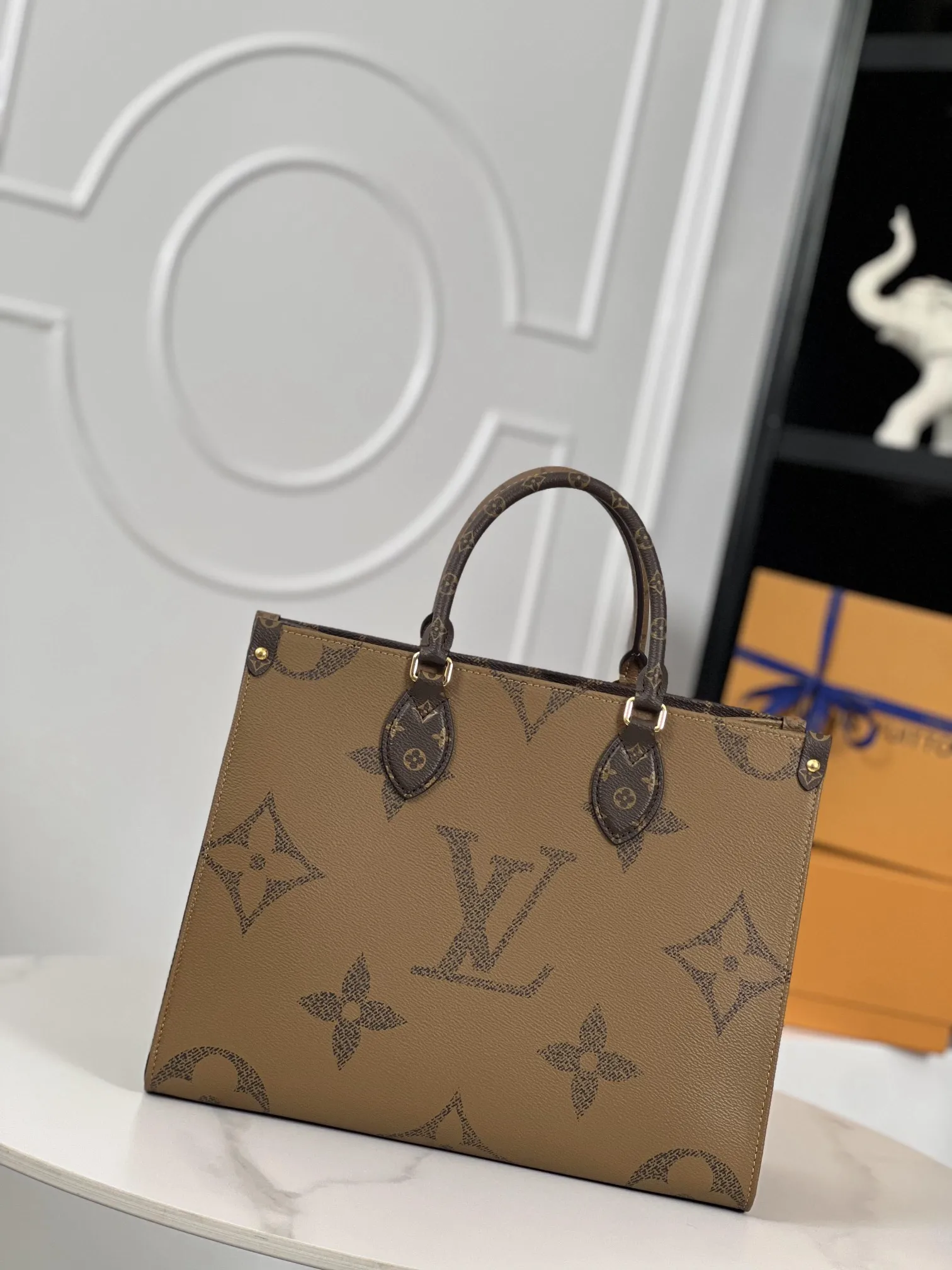 LV海外原单M45321 Onthego 中号手袋 手提单肩背包 - 细节图 2