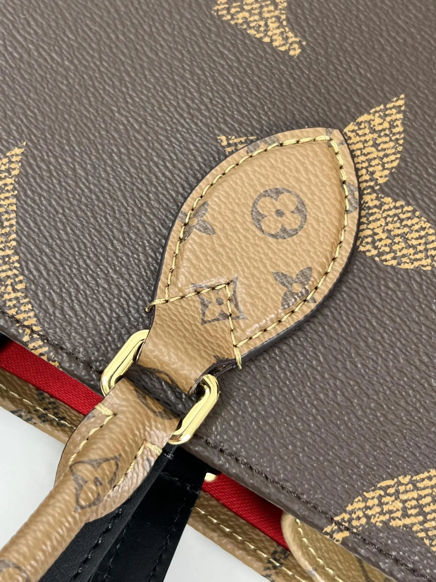 LV海外原单M45321 Onthego 中号手袋 手提单肩背包 - 细节图 7