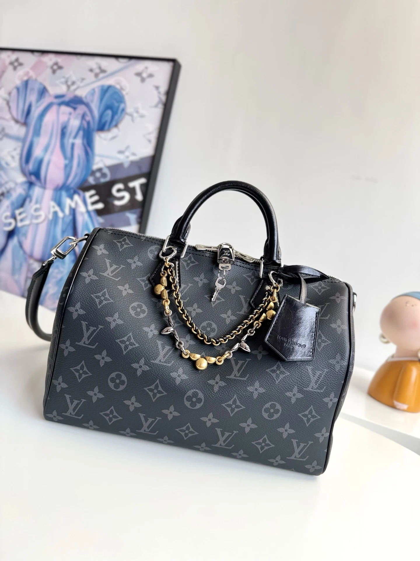LV海外原单M15102 Speedy Soft 30 手袋 手提斜挎包 - 细节图 1