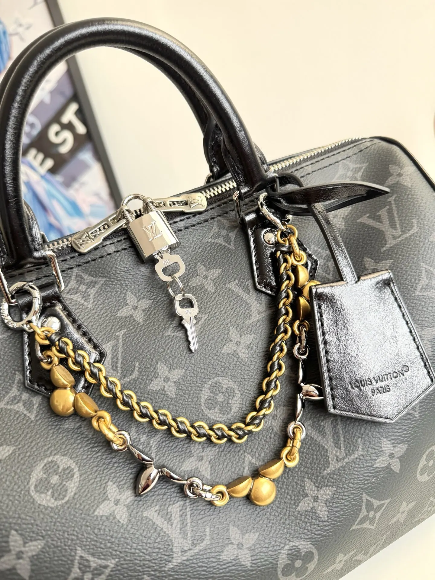 LV海外原单M15102 Speedy Soft 30 手袋 手提斜挎包 - 细节图 5