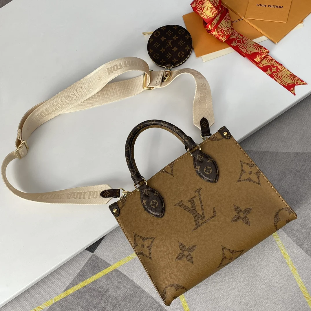LV海外原单M46373 OnTheGo 小号手袋 手提斜挎包 - 细节图 3