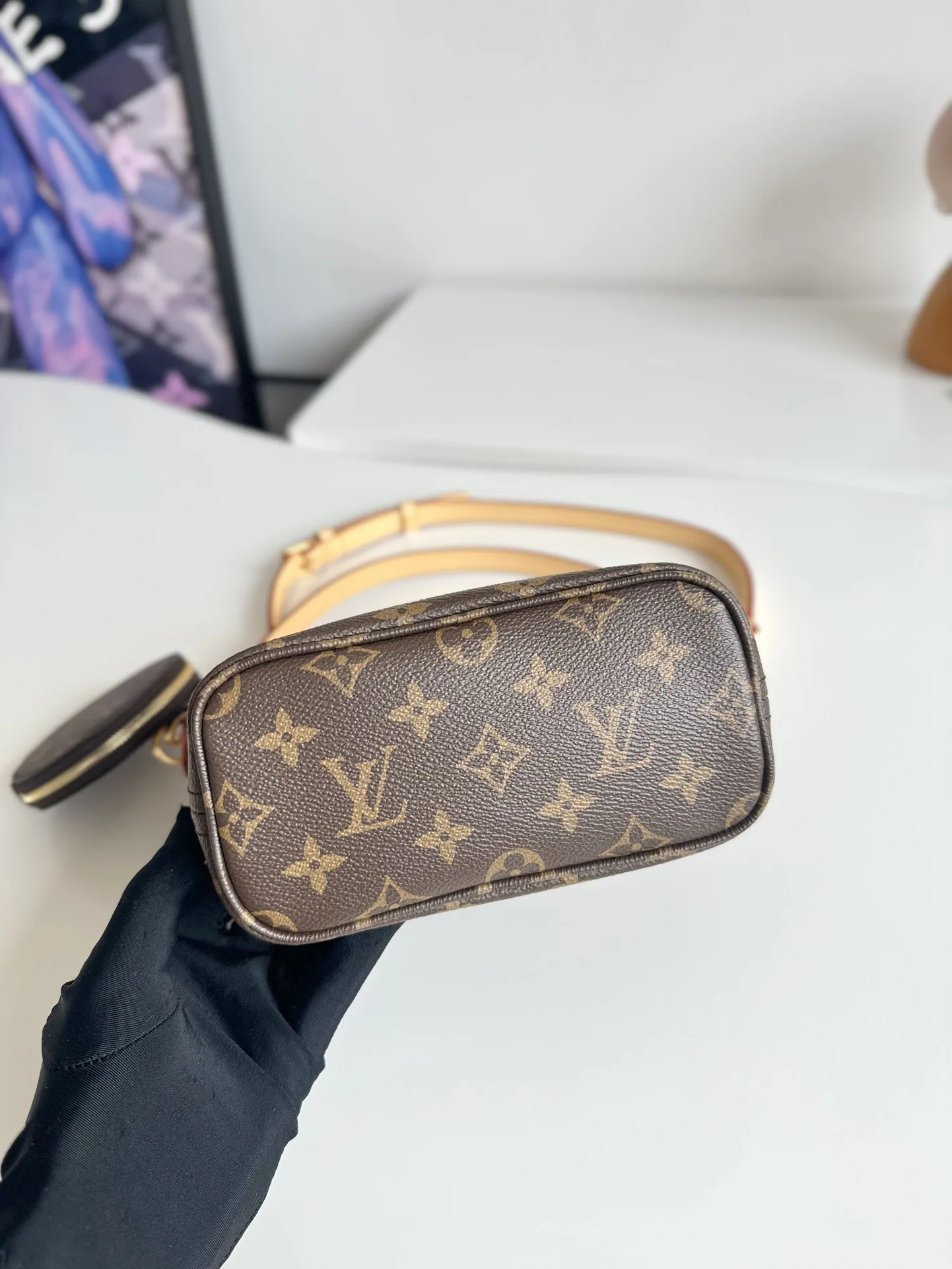 LV海外原单M46705 Neverfull 迷你 手提斜挎包 - 细节图 3
