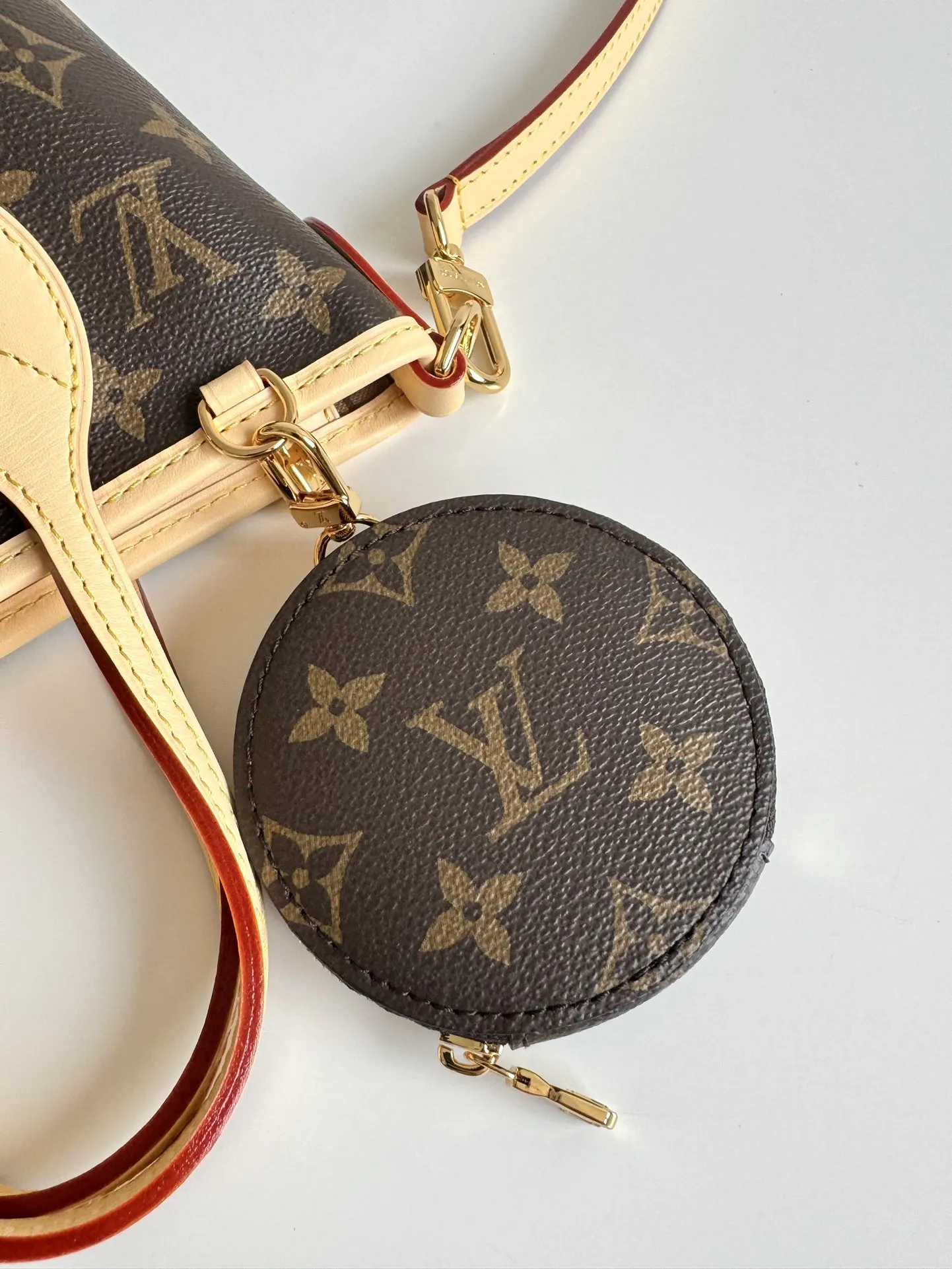 LV海外原单M46705 Neverfull 迷你 手提斜挎包 - 细节图 5