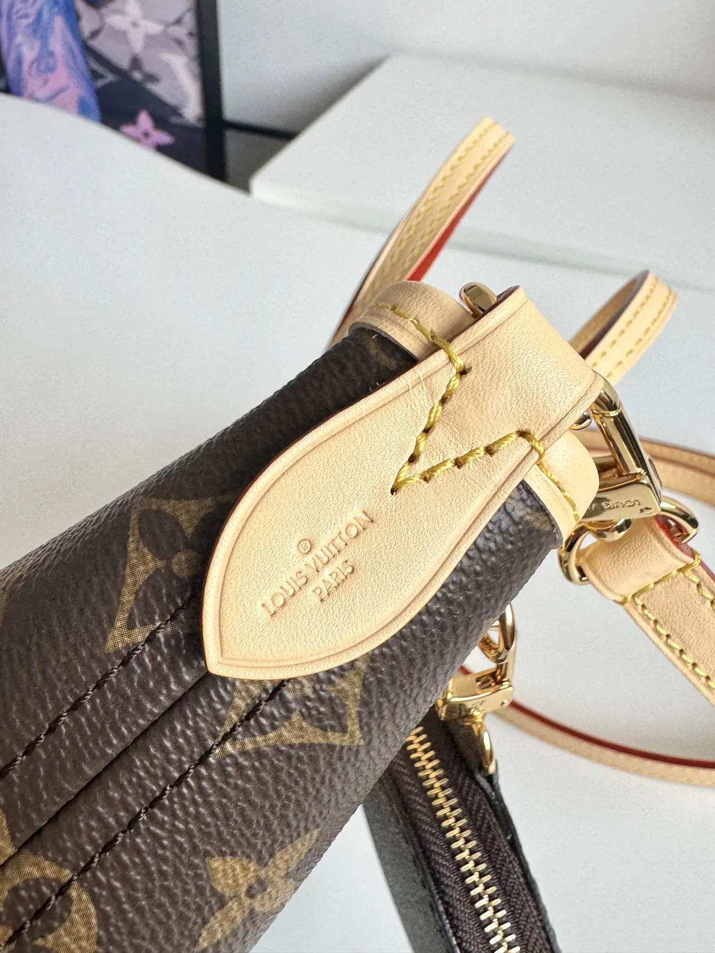 LV海外原单M46705 Neverfull 迷你 手提斜挎包 - 细节图 7