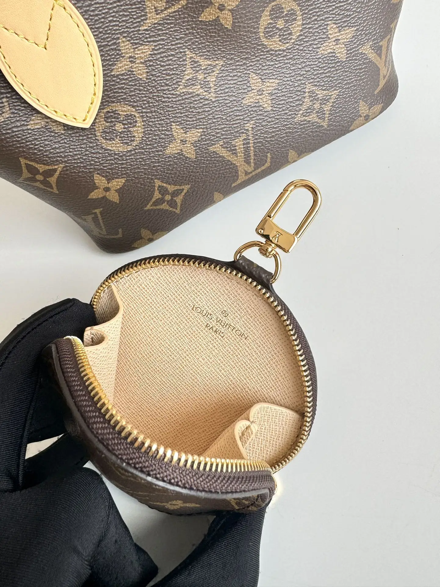 LV海外原单M46705 Neverfull 迷你 手提斜挎包 - 细节图 9