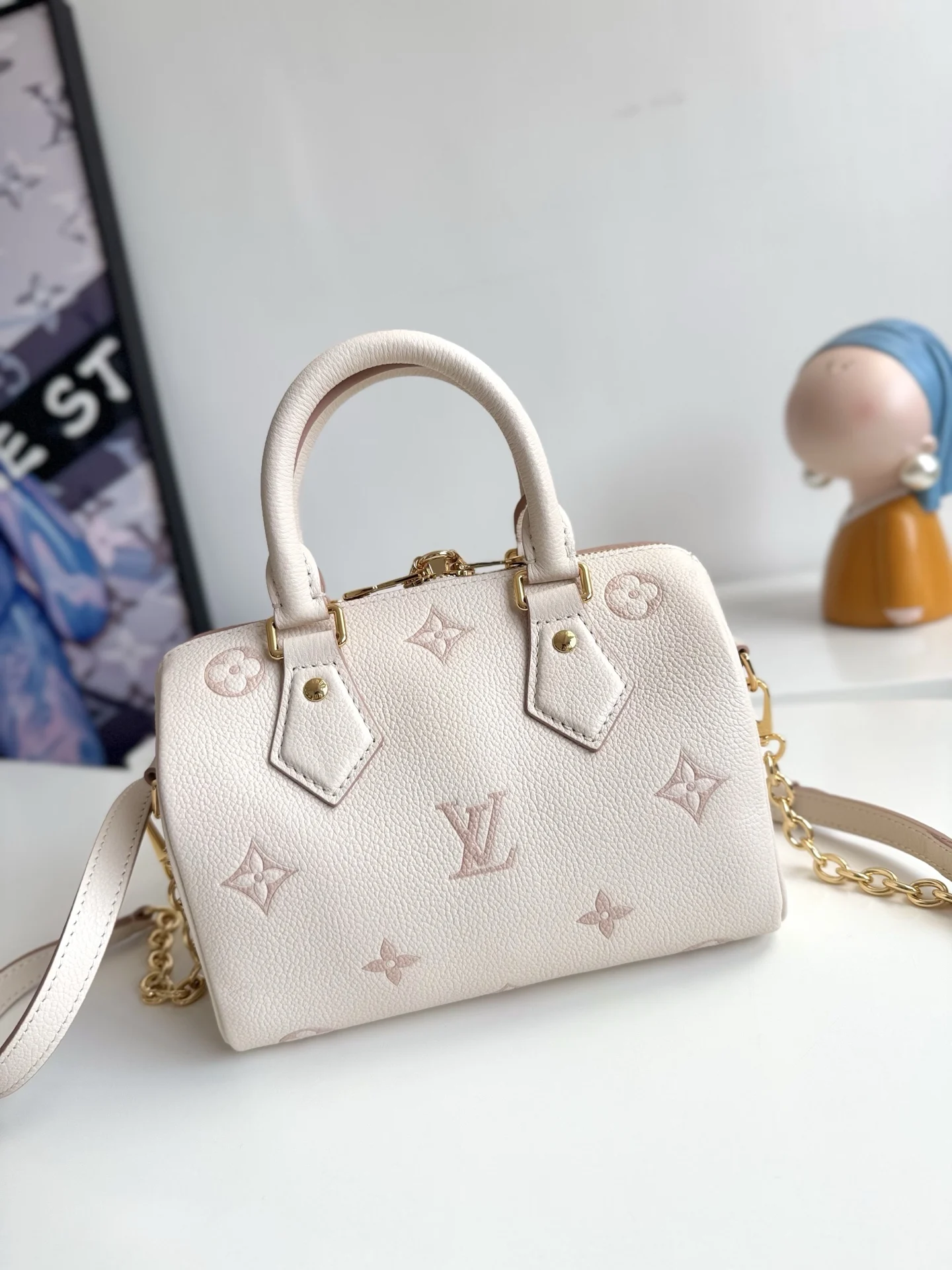 LV海外原单M14291 Speedy Bandouliere 20 手袋 手提斜挎包 - 细节图 3