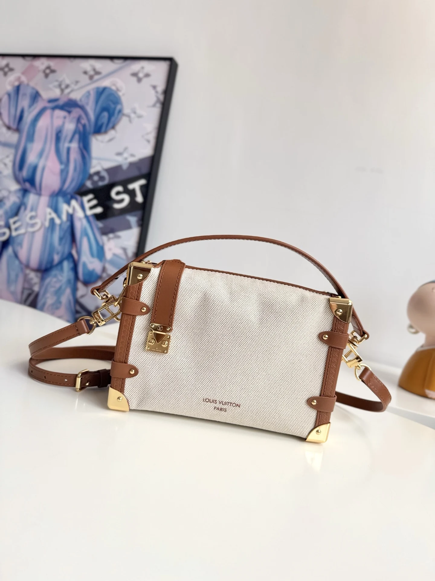 LV海外原单M14411 Side Trunk 中号手袋 手提斜挎包 - 细节图 1