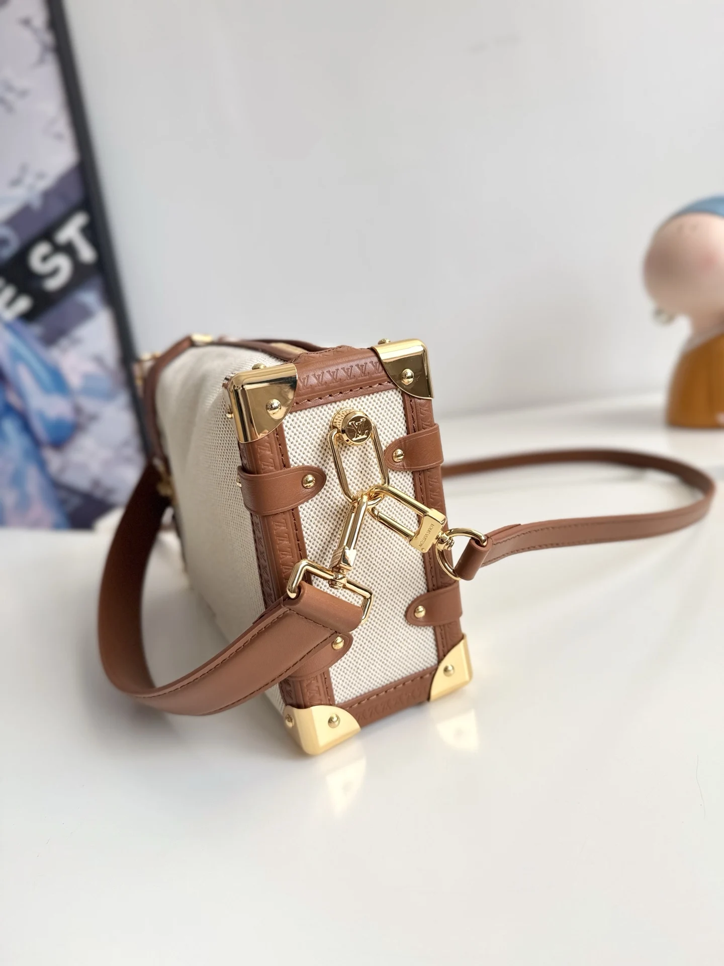 LV海外原单M14411 Side Trunk 中号手袋 手提斜挎包 - 细节图 2