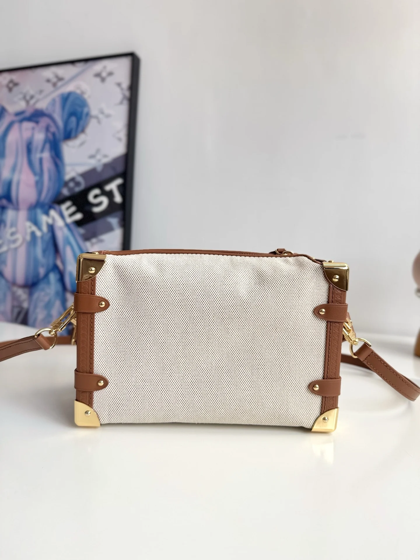 LV海外原单M14411 Side Trunk 中号手袋 手提斜挎包 - 细节图 3