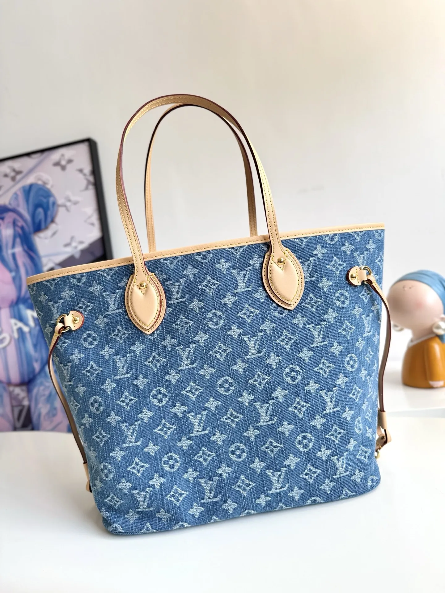 Louis Vuitton Overseas original M13192 Neverfull medium handbag shoulder bag - Detail view 3