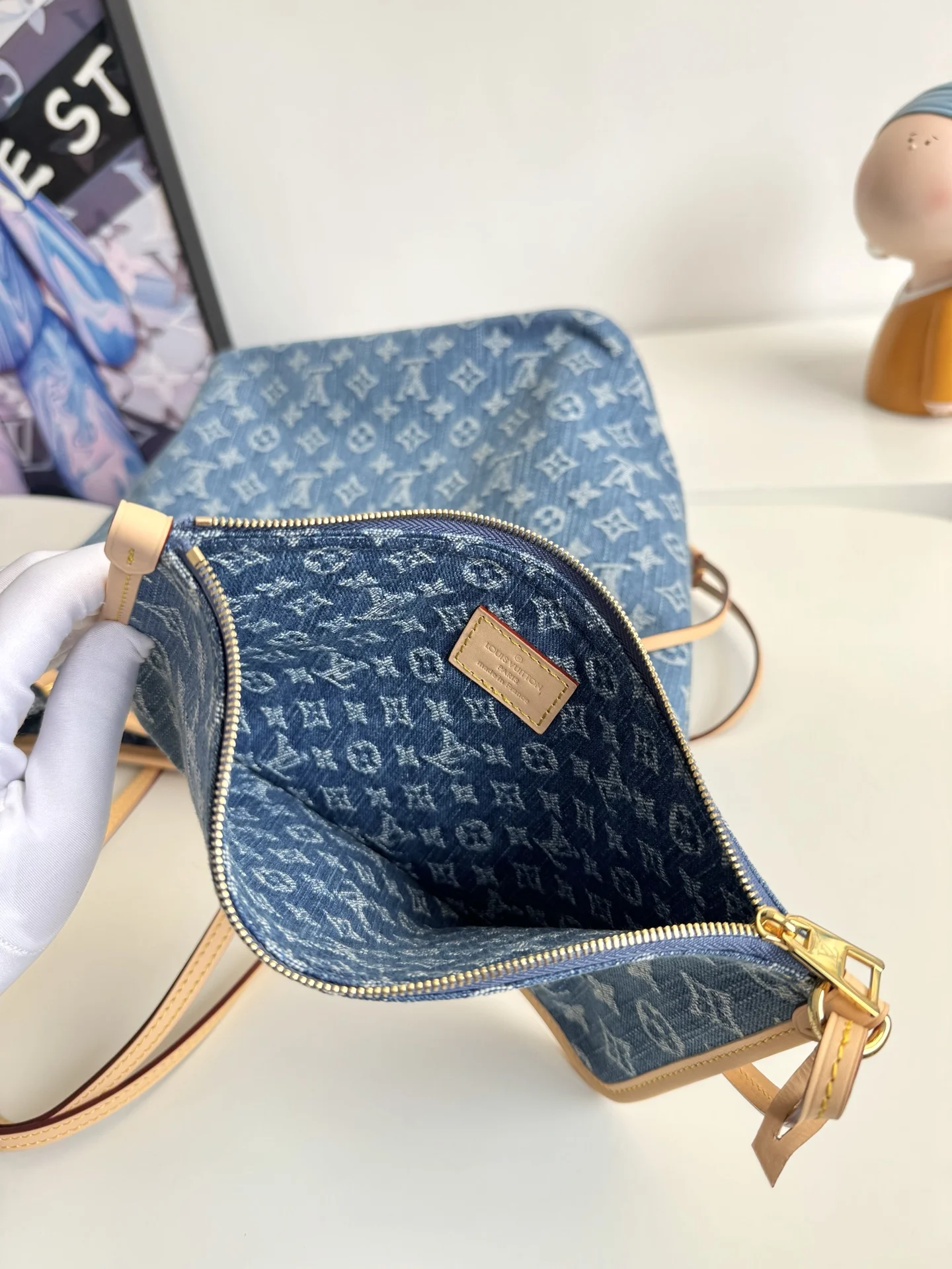 Louis Vuitton Overseas original M13192 Neverfull medium handbag shoulder bag - Detail view 9