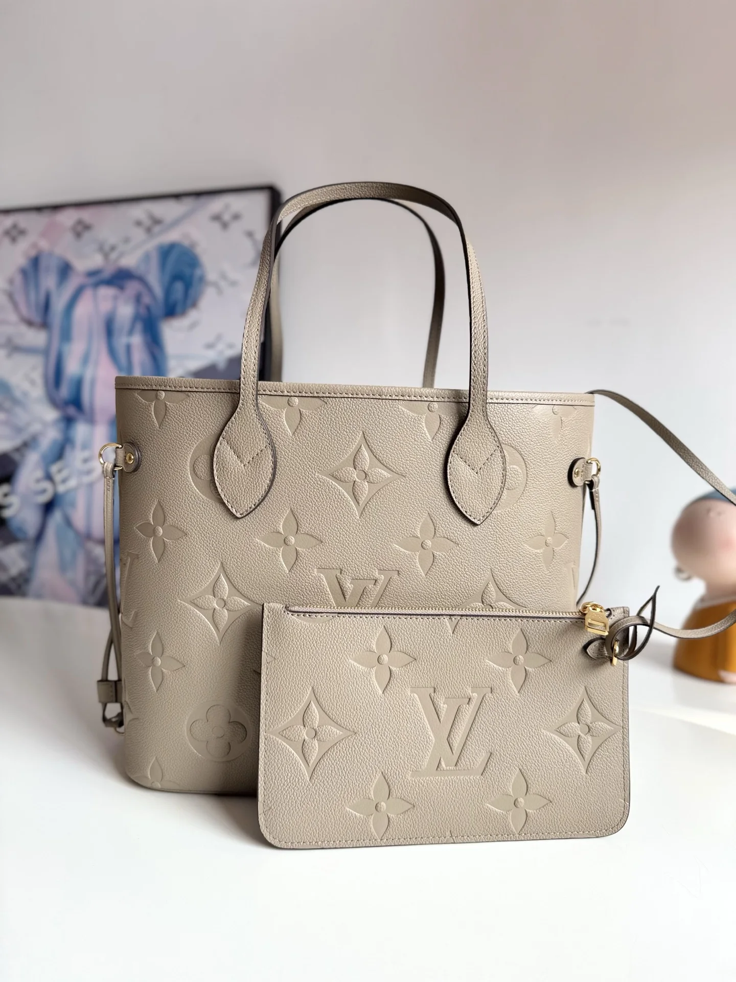 Louis Vuitton Overseas Original M45686 Neverfull Medium Tote Bag Shoulder Bag - Detail view 4