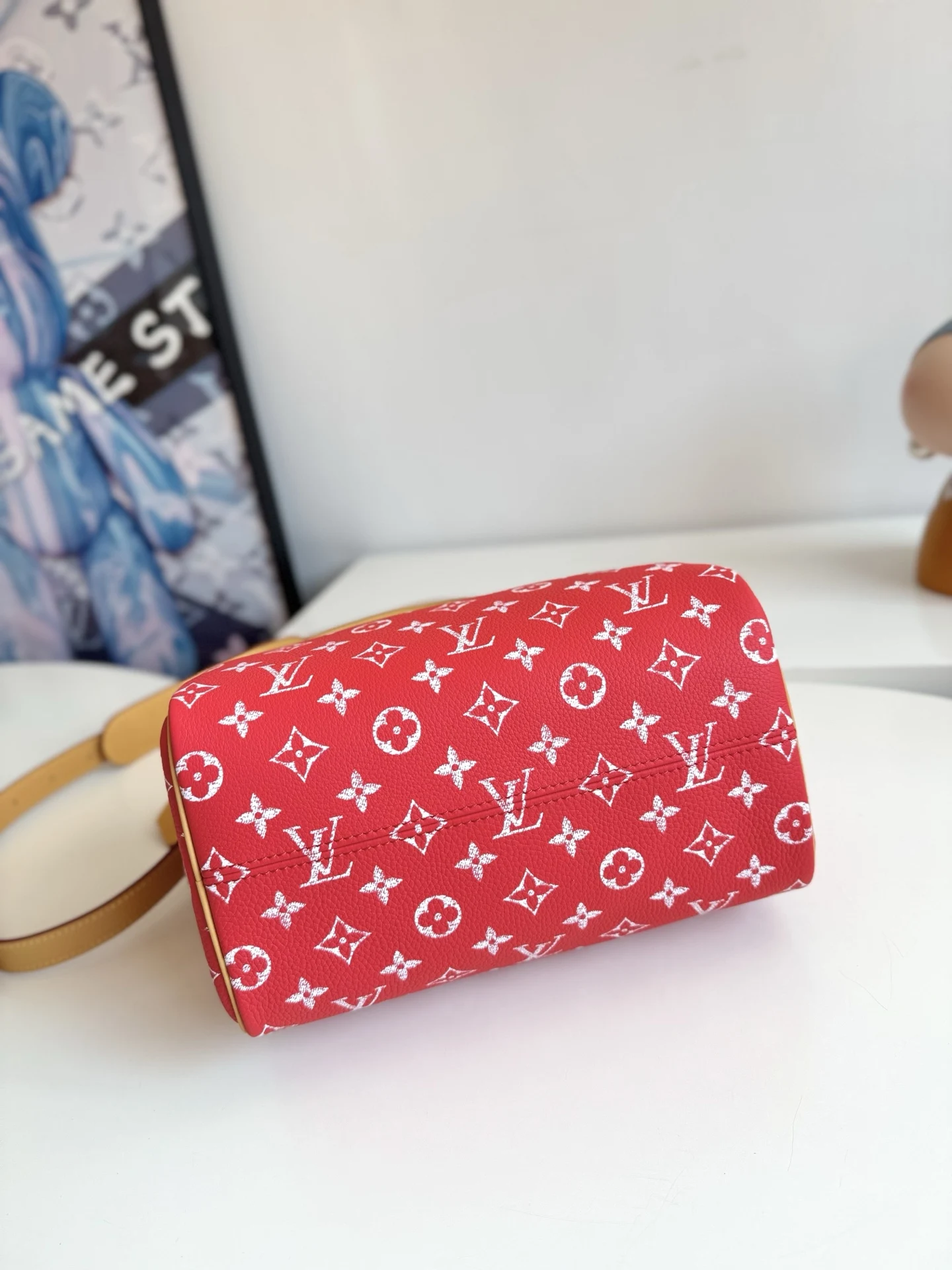 LV海外原单M24425 Speedy P9 Bandouliere25Monogram 手提斜挎包 - 细节图 4