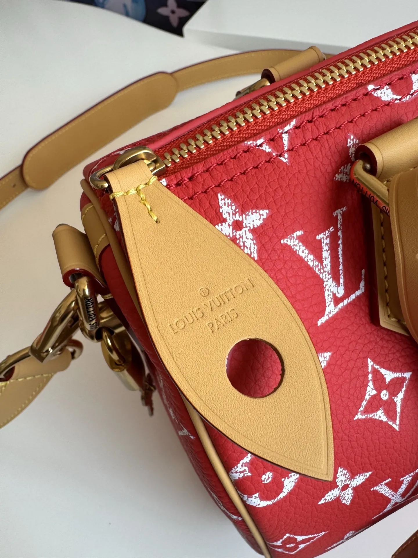 LV海外原单M24425 Speedy P9 Bandouliere25Monogram 手提斜挎包 - 细节图 6