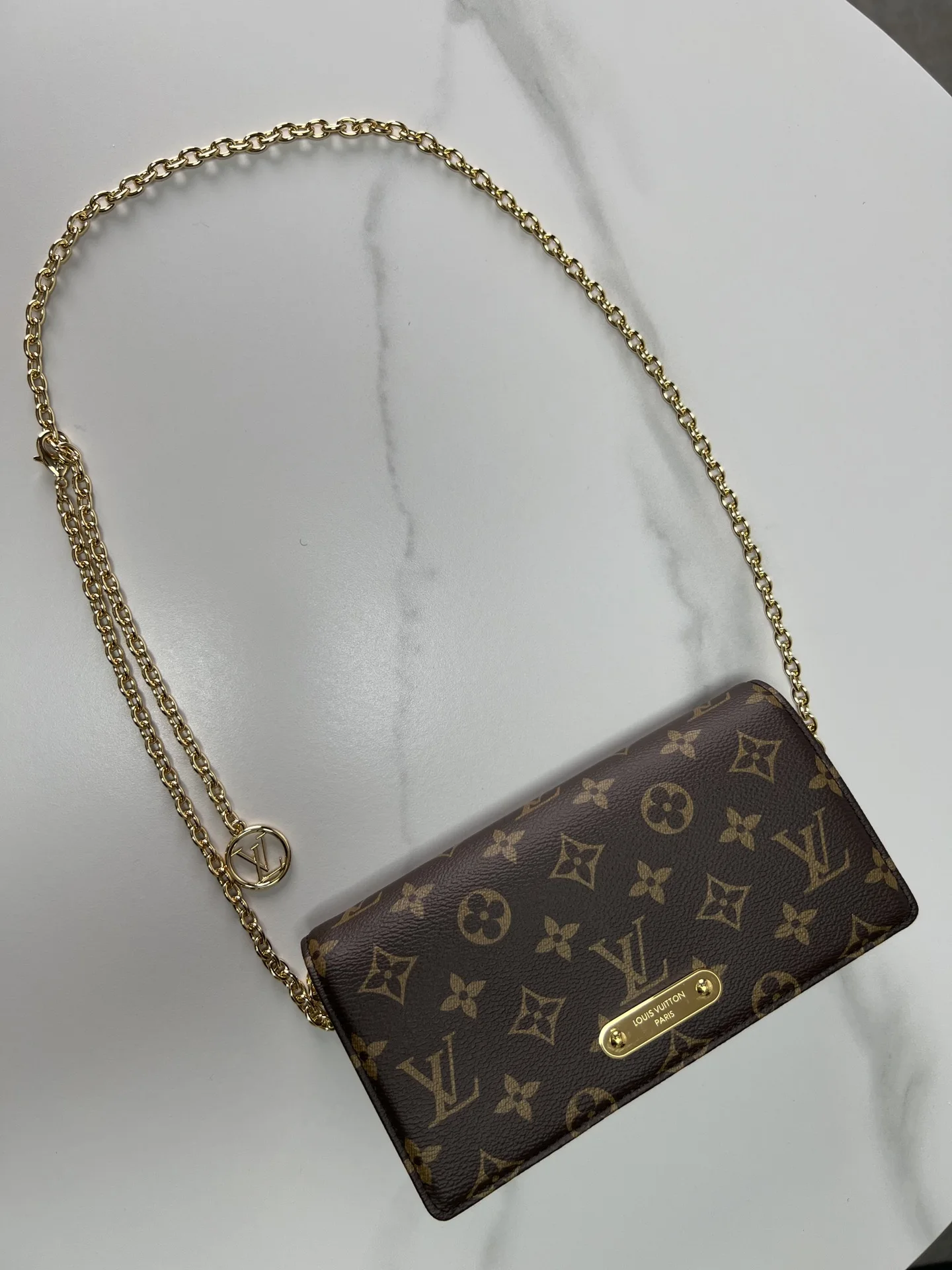 LV海外原单M82509 Lily Wallet On Chain 手袋 斜挎包 - 细节图 5