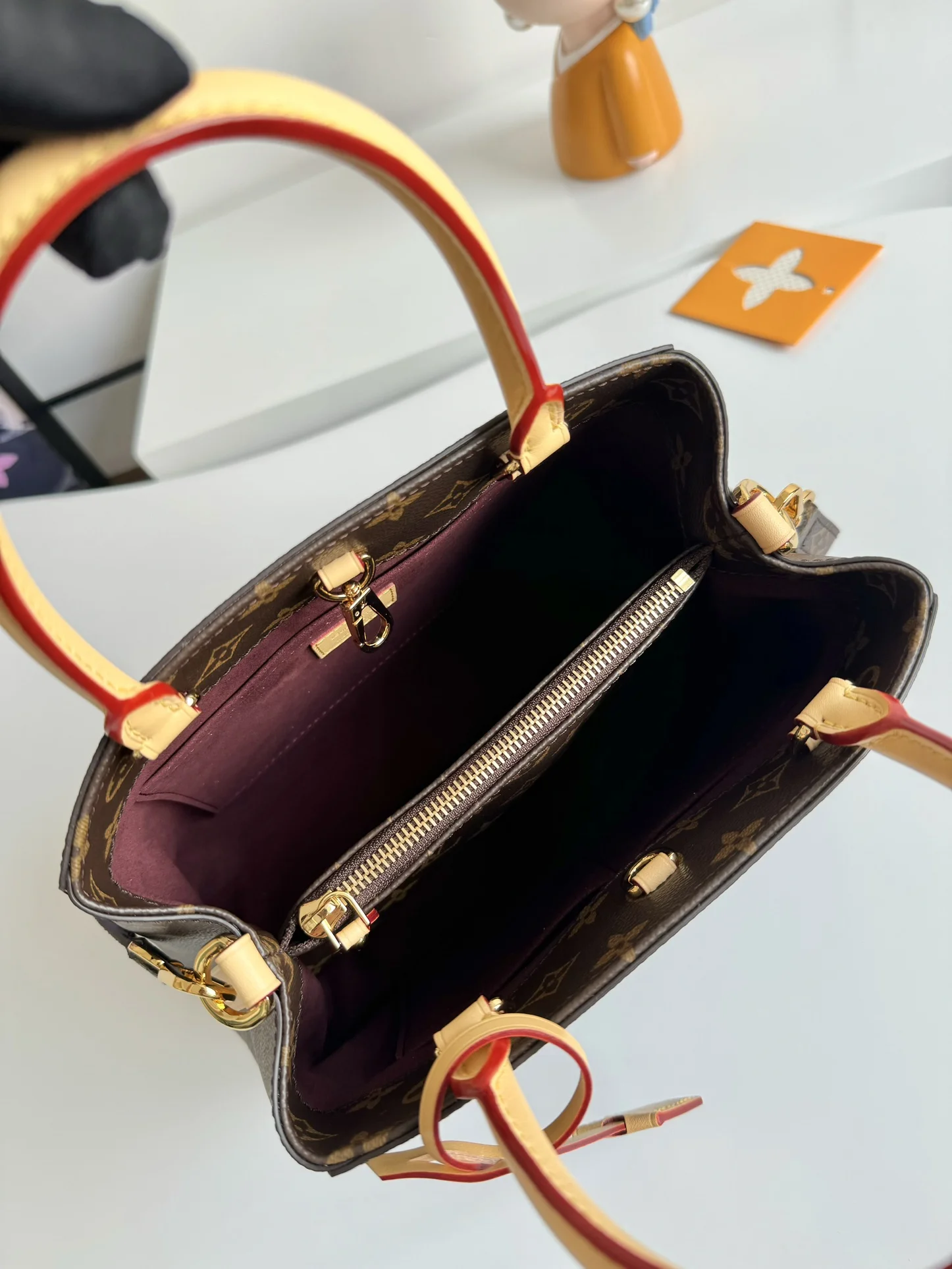 LV海外原单M41055 Montaigne BB 手袋 手提斜挎包 - 细节图 8