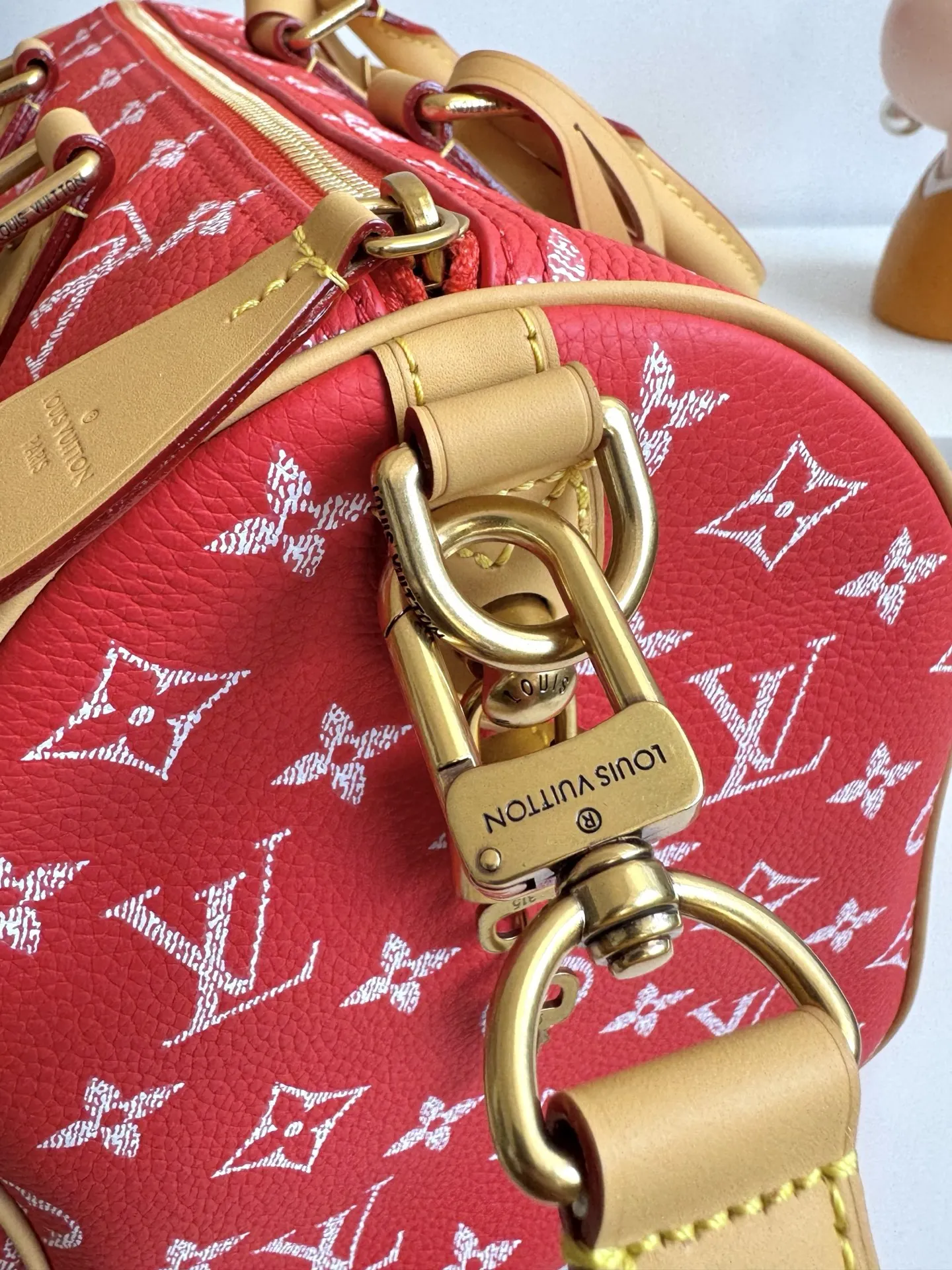 LV海外原单M14067 Speedy P9 Bandouliere 30 手提斜挎包 - 细节图 6