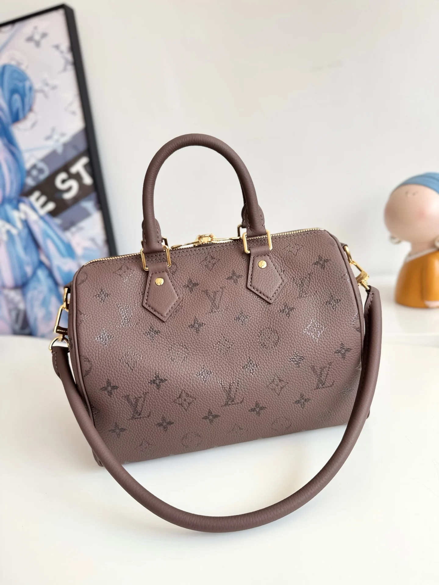 LV海外原单M26691 Speedy Bandouliere 25 手袋 手提斜挎包 - 细节图 3