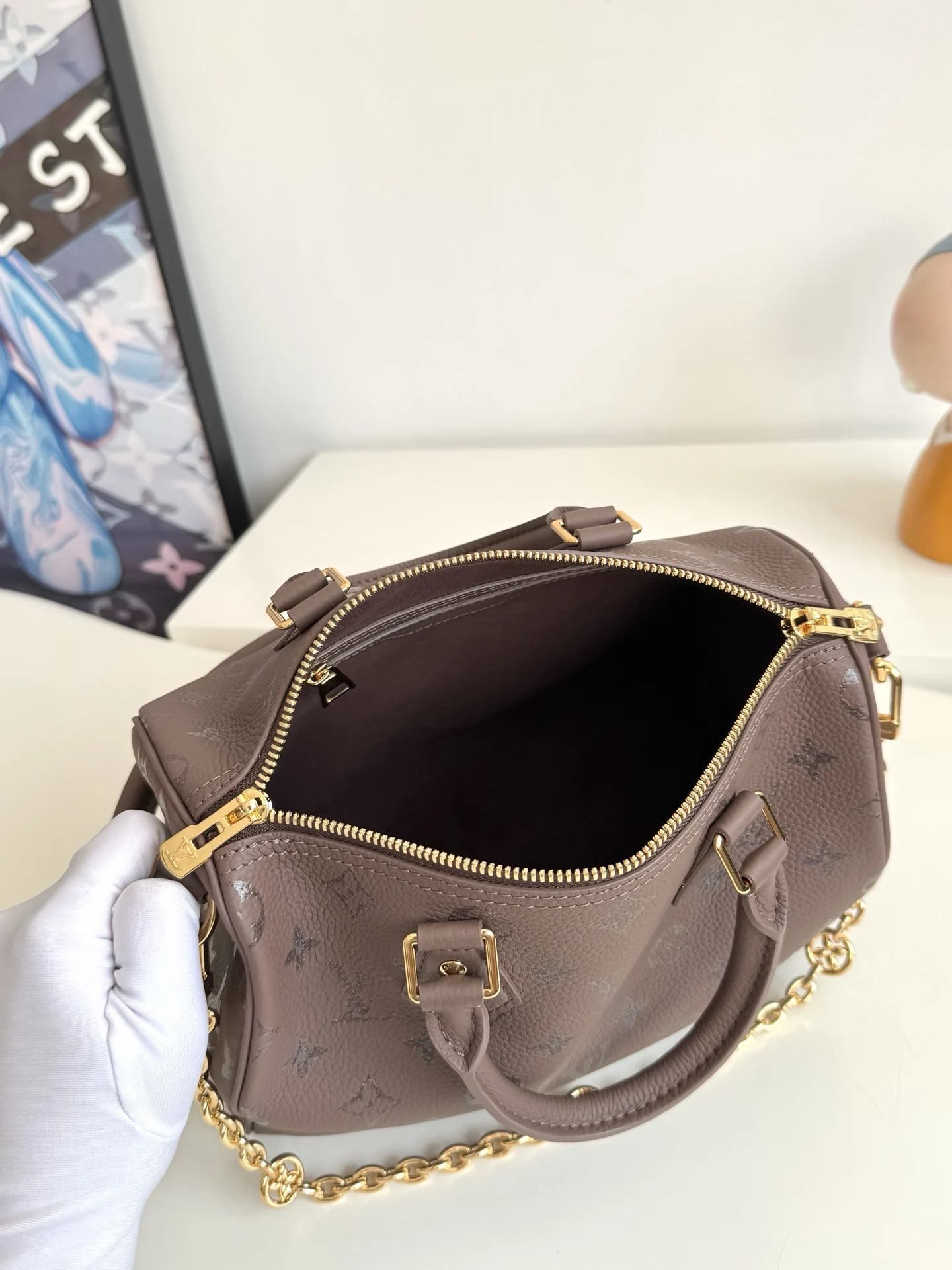 LV海外原单M26691 Speedy Bandouliere 25 手袋 手提斜挎包 - 细节图 8