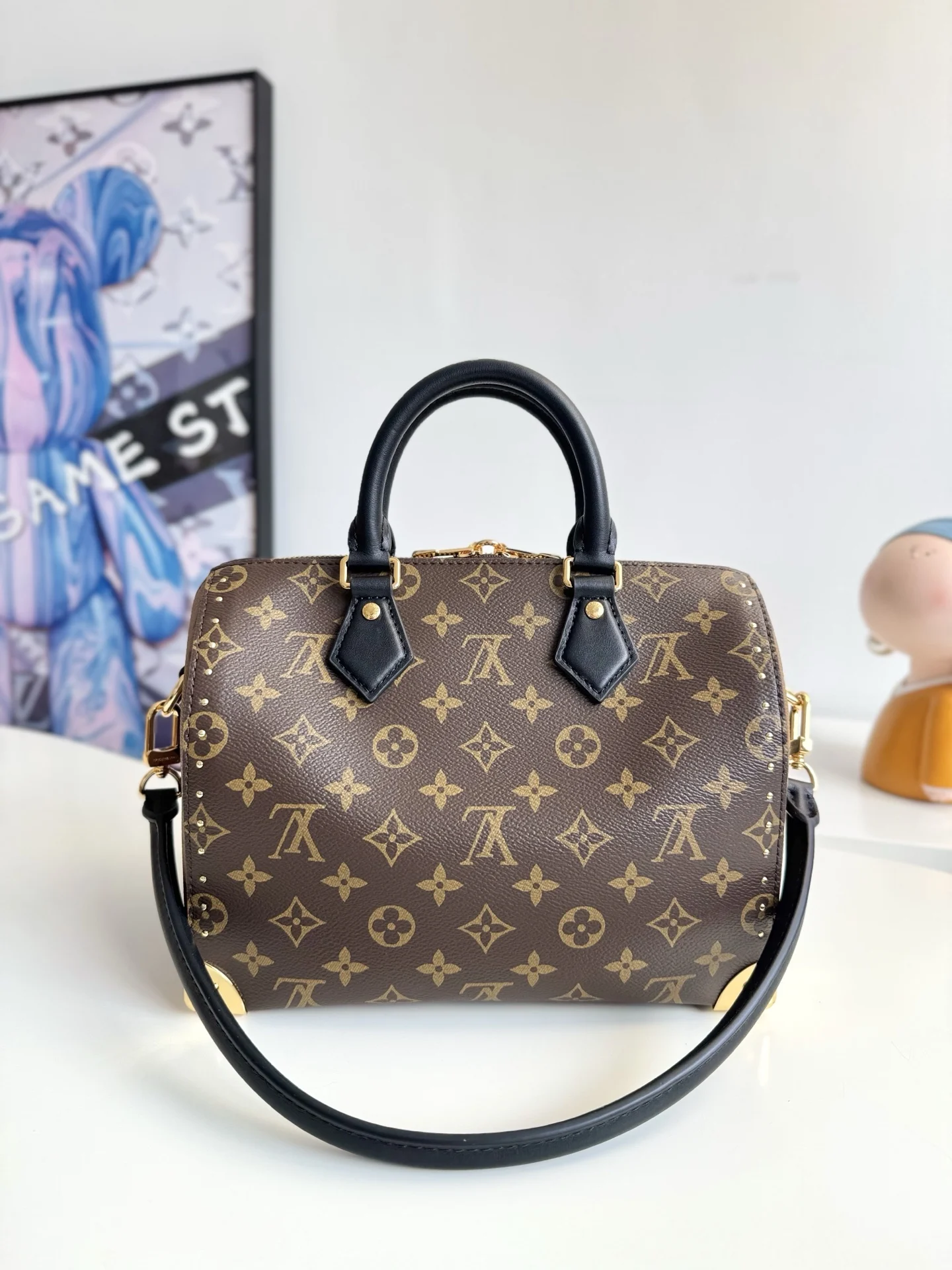 LV海外原单M26181 Speedy 25 手提斜挎包 - 细节图 3