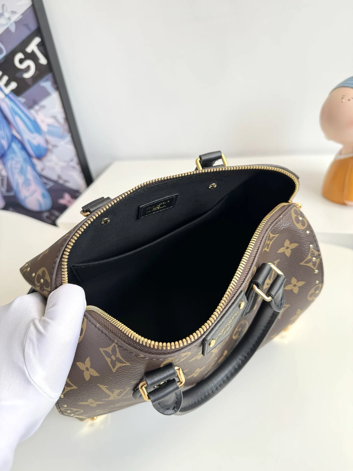 LV海外原单M26181 Speedy 25 手提斜挎包 - 细节图 8