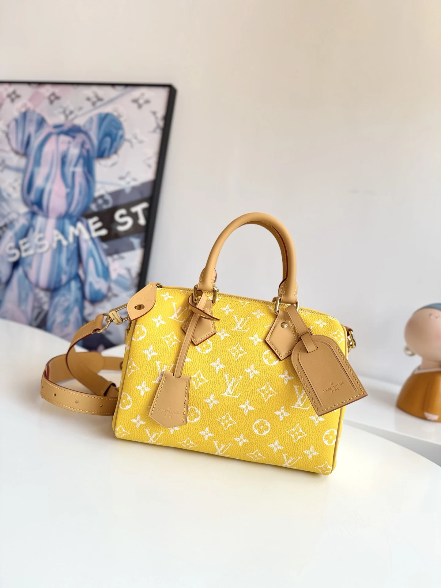 LV海外原单M24426 Speedy P9 Bandouliere25Monogram 手提斜挎包 - 细节图 1