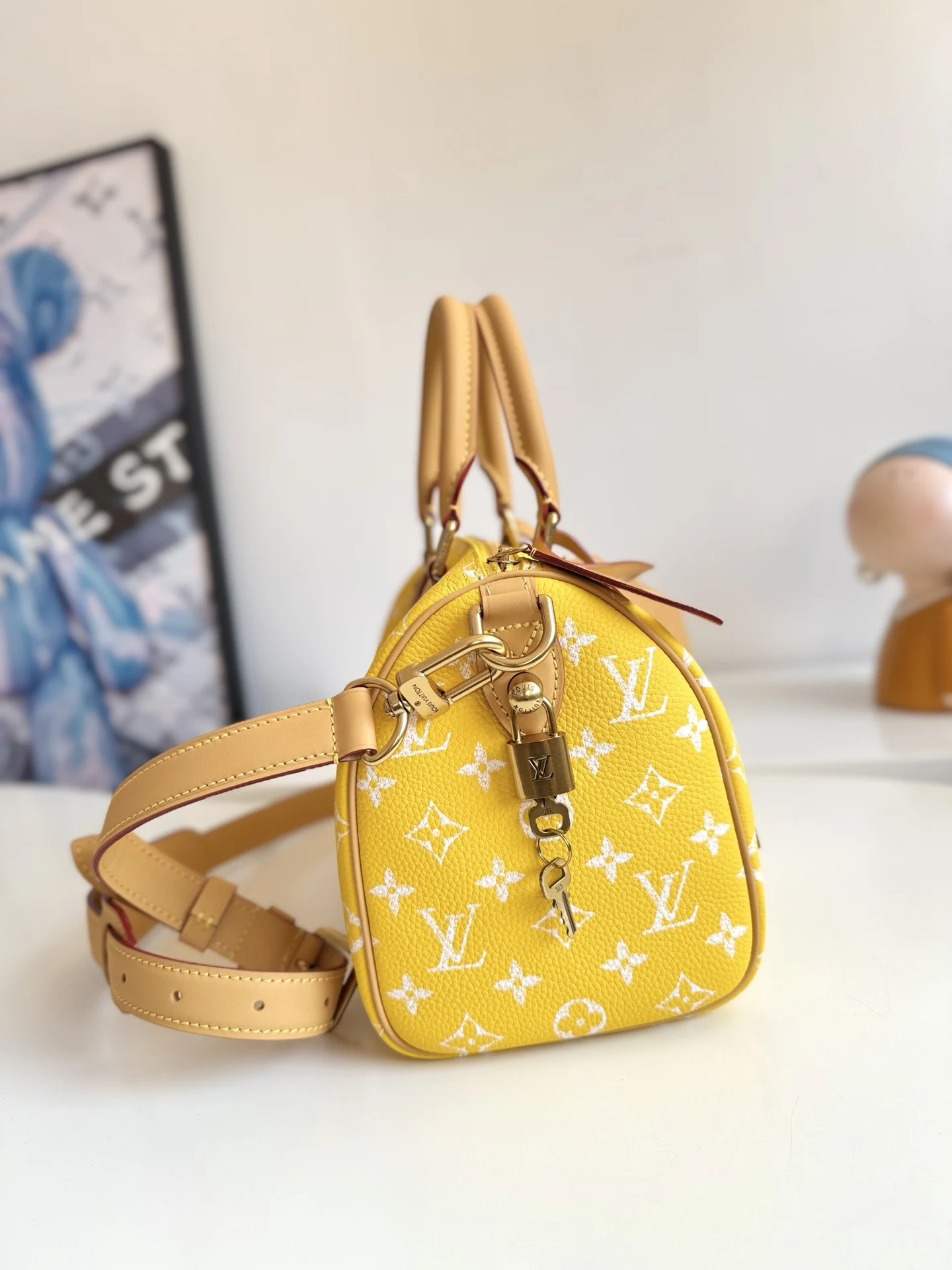 LV海外原单M24426 Speedy P9 Bandouliere25Monogram 手提斜挎包 - 细节图 2