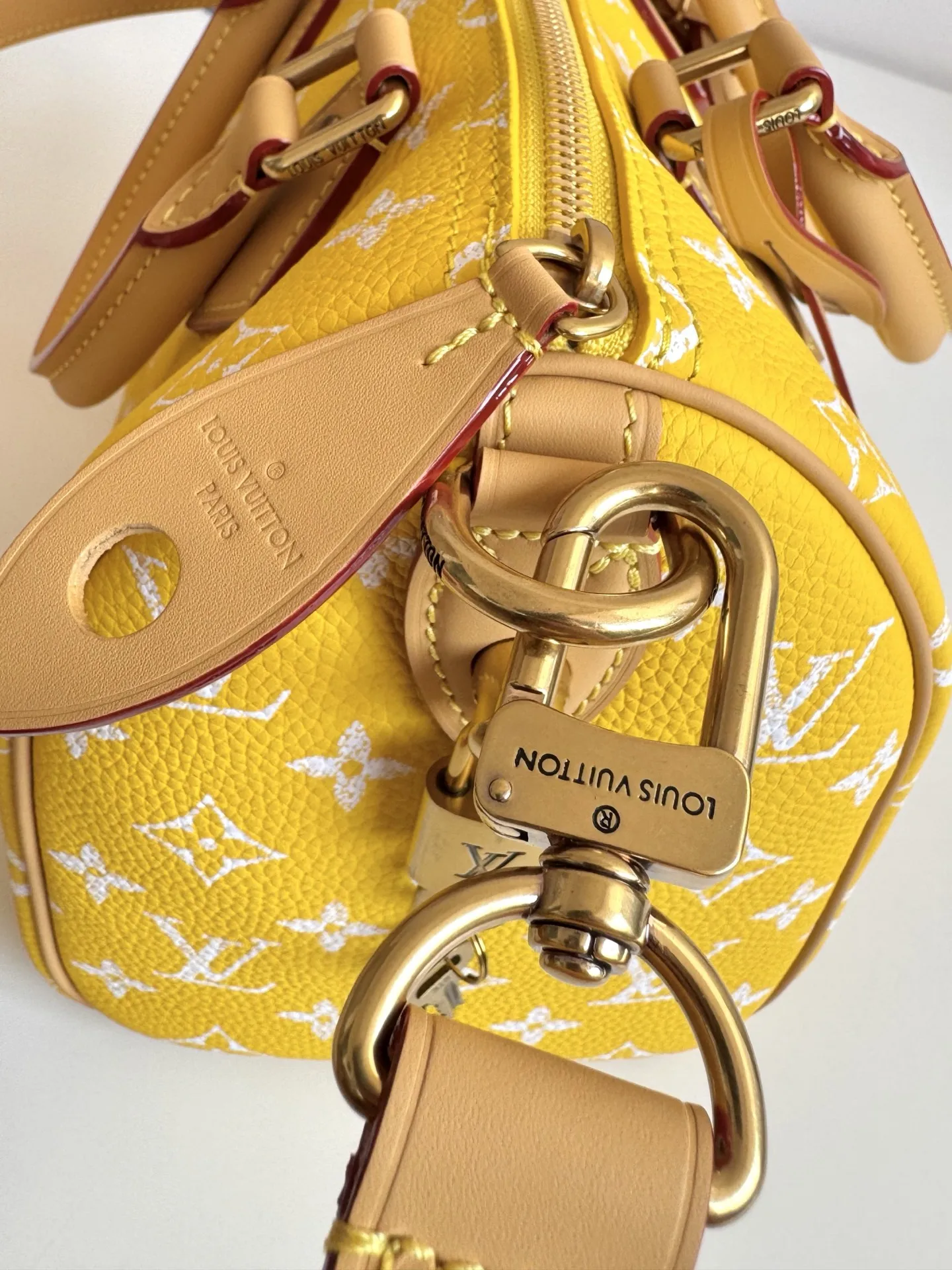 LV海外原单M24426 Speedy P9 Bandouliere25Monogram 手提斜挎包 - 细节图 6