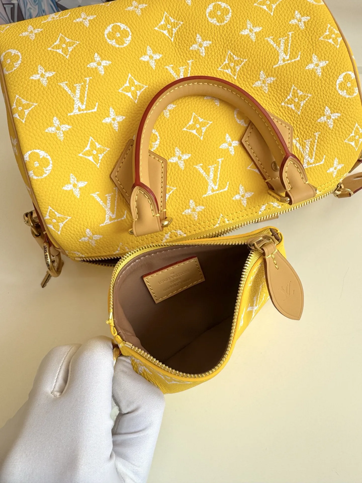 LV海外原单M24426 Speedy P9 Bandouliere25Monogram 手提斜挎包 - 细节图 9
