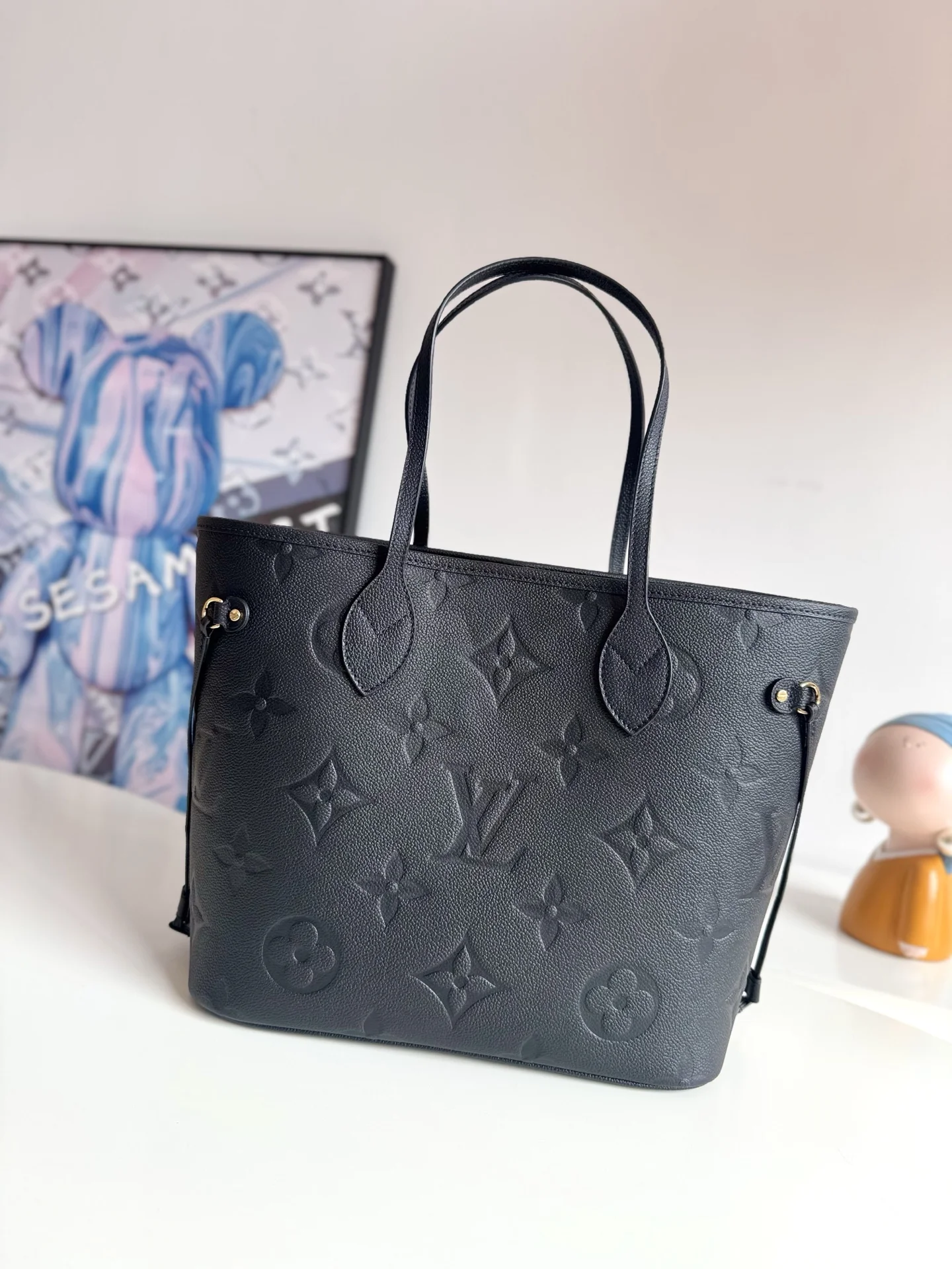 Louis Vuitton Original overseas M45685 Neverfull Medium Tote Bag Shoulder Bag - Detail view 1