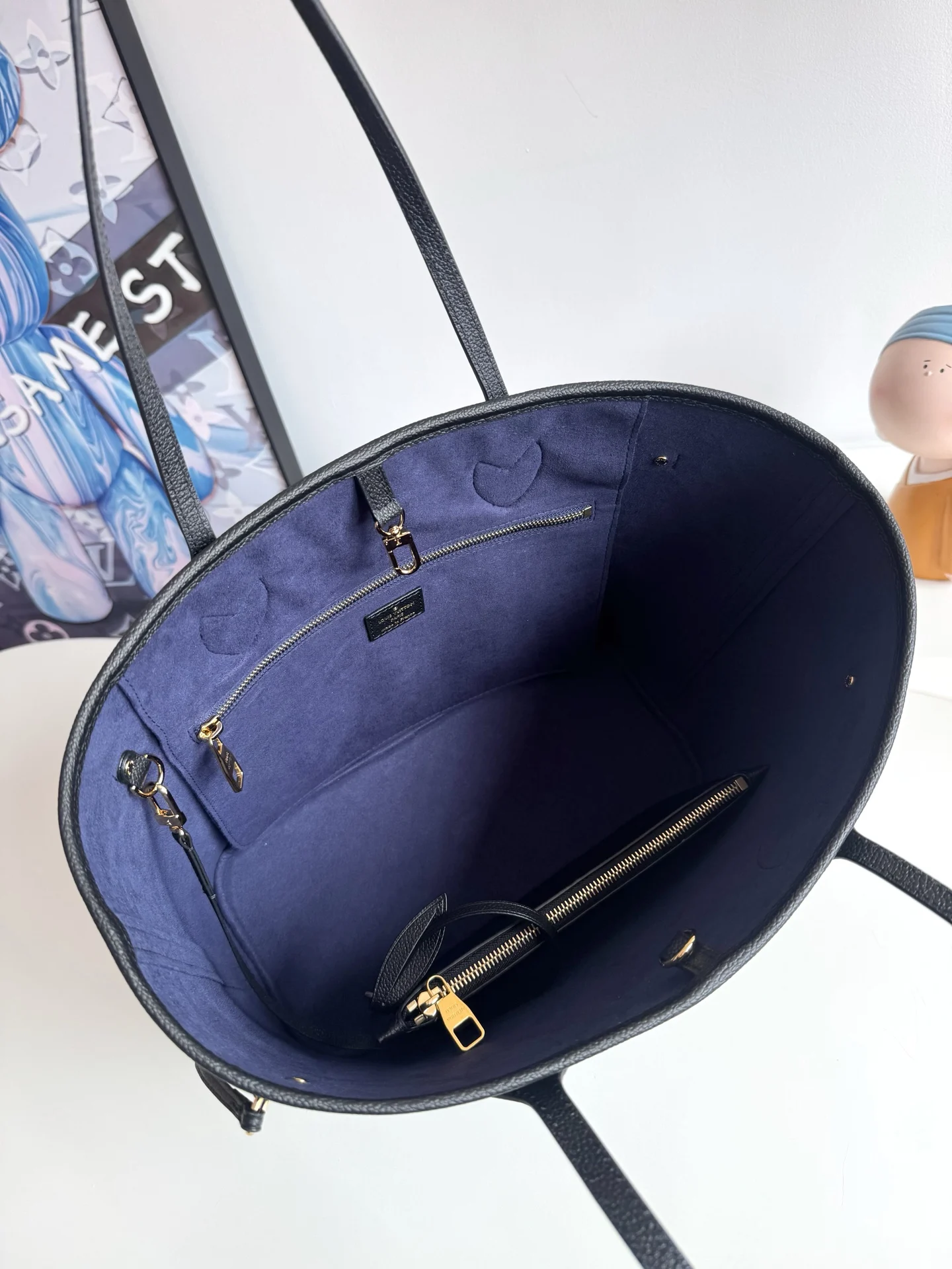 Louis Vuitton Original overseas M45685 Neverfull Medium Tote Bag Shoulder Bag - Detail view 8