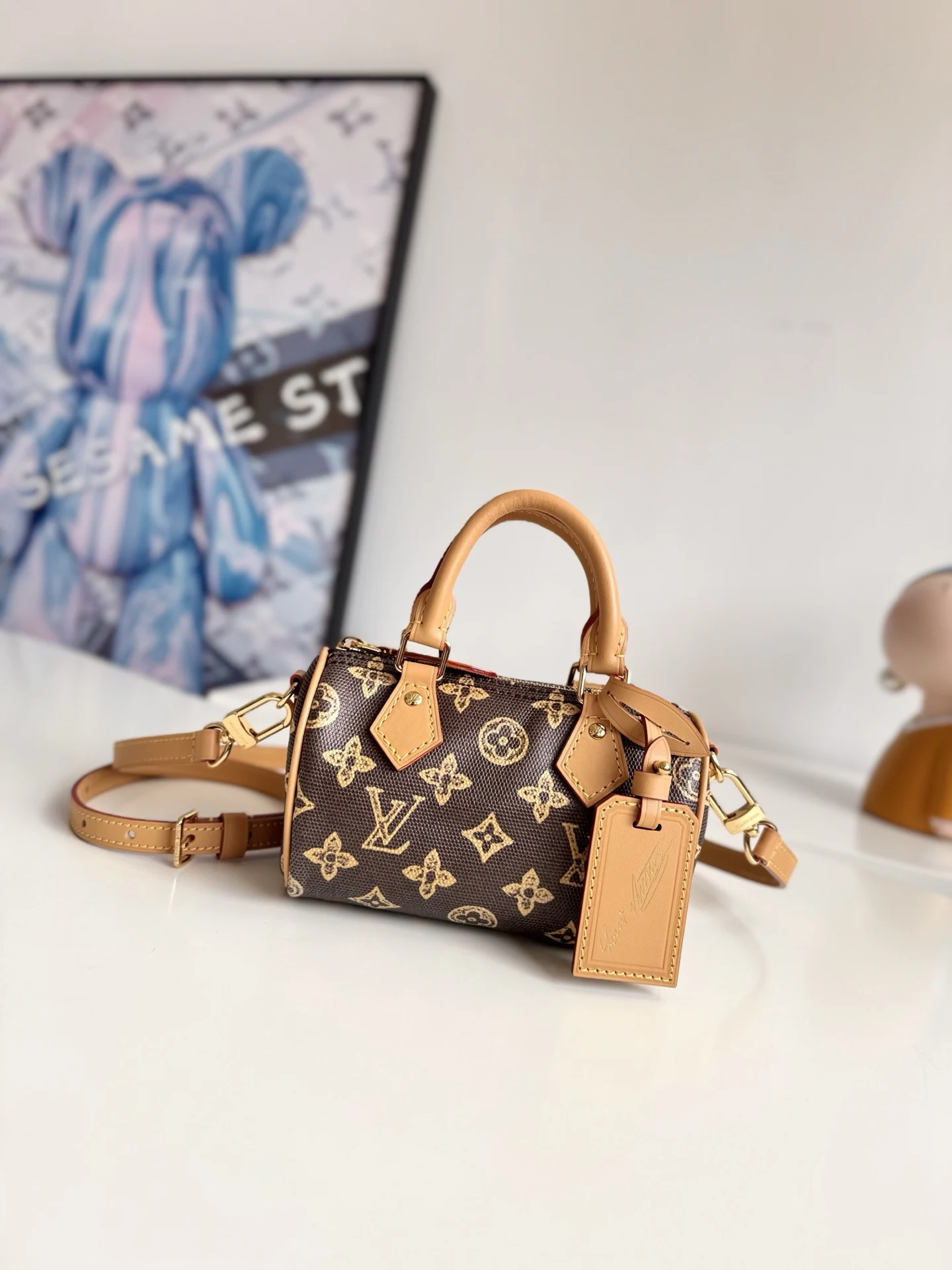 LV海外原单M27610 Nano Speedy 手袋 手提斜挎包 - 细节图 1