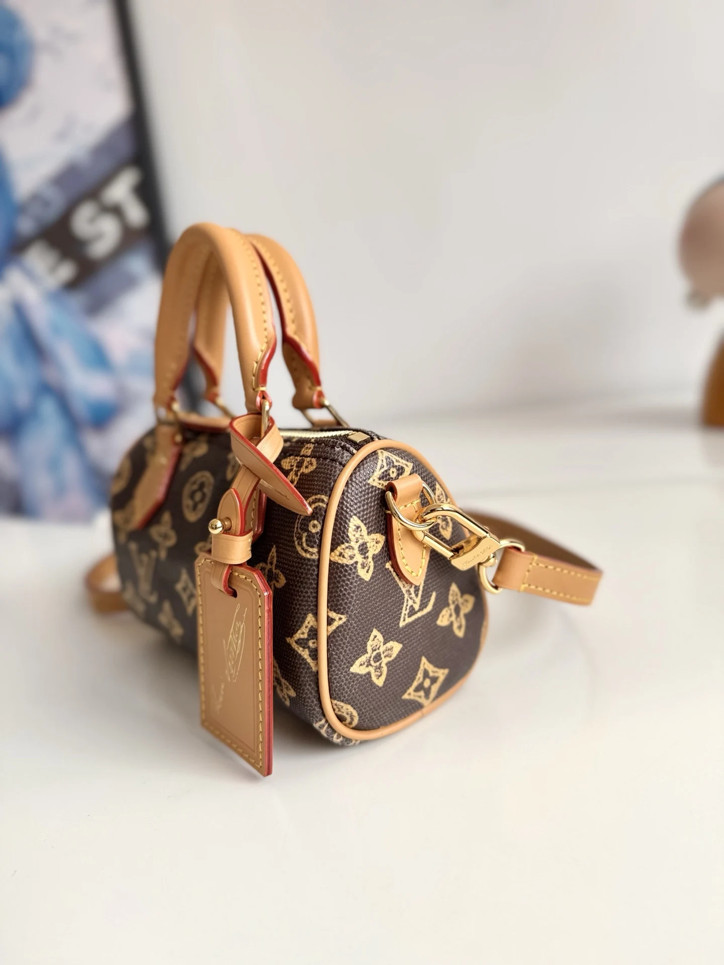 LV海外原单M27610 Nano Speedy 手袋 手提斜挎包 - 细节图 2