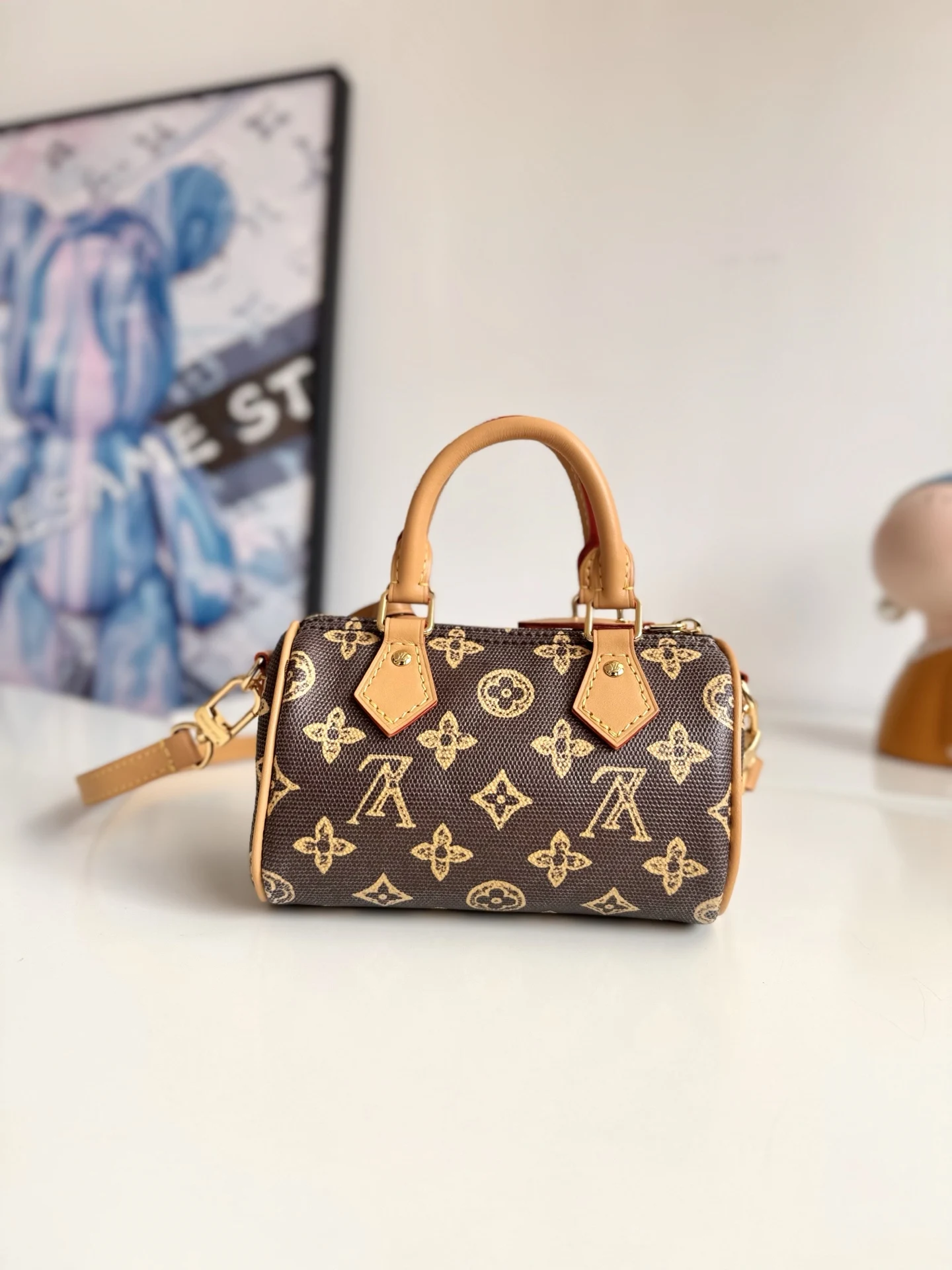 LV海外原单M27610 Nano Speedy 手袋 手提斜挎包 - 细节图 3