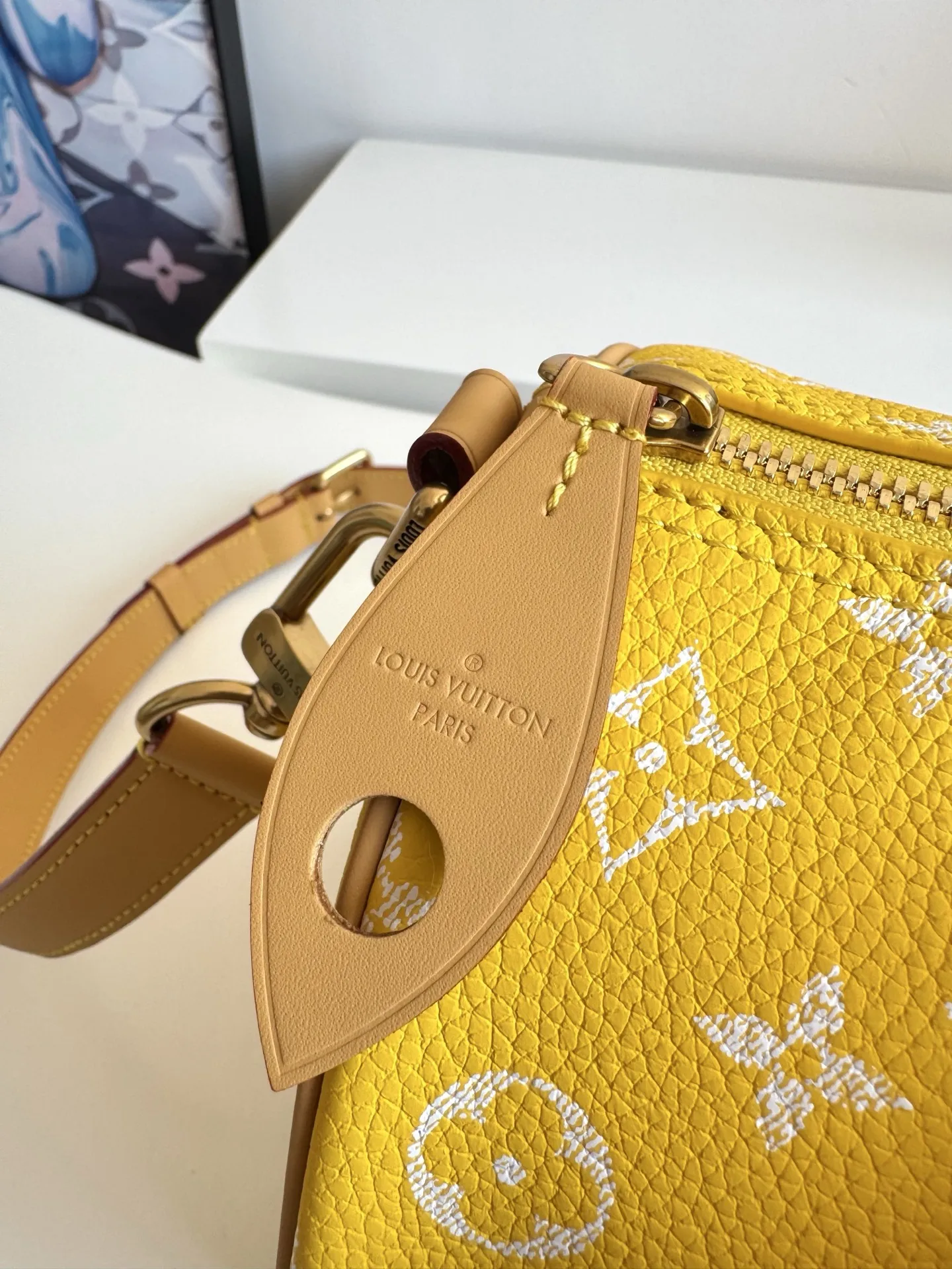 LV海外原单M13915 Speedy P9 Bandouliere 30 手提斜挎包 - 细节图 6