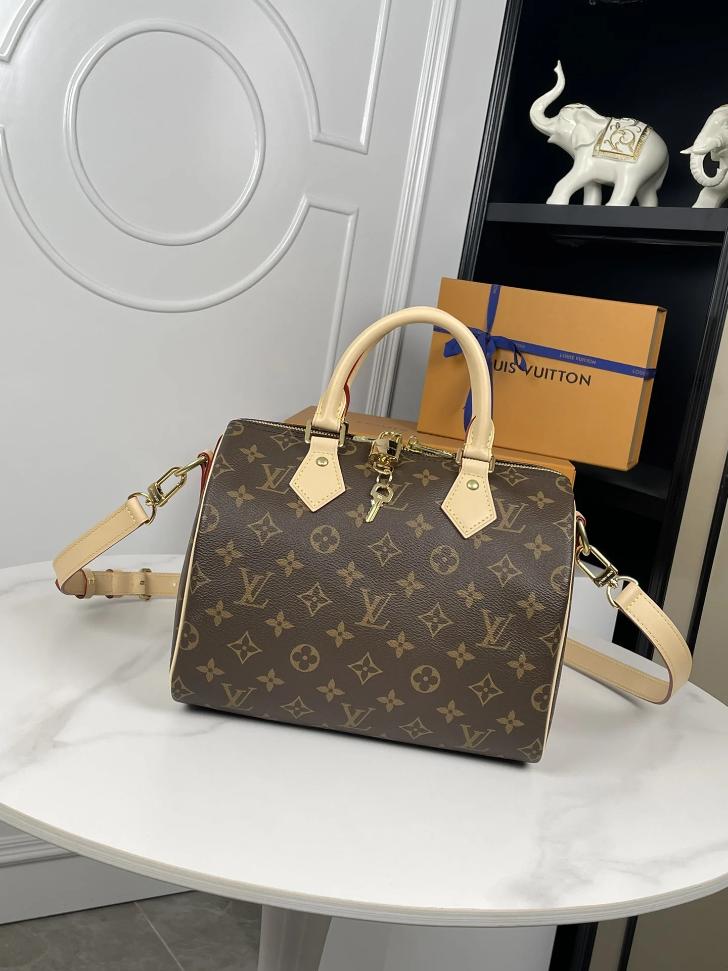 LV海外原单M41113 Speedy 25 手袋 手提斜挎包 - 细节图 1